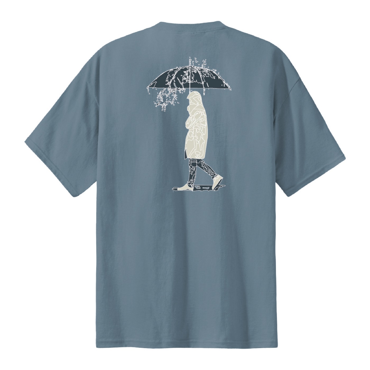 blue umbrella tee