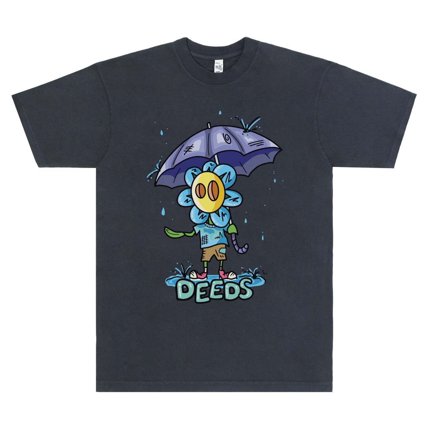 rainman - dolphin blue tee