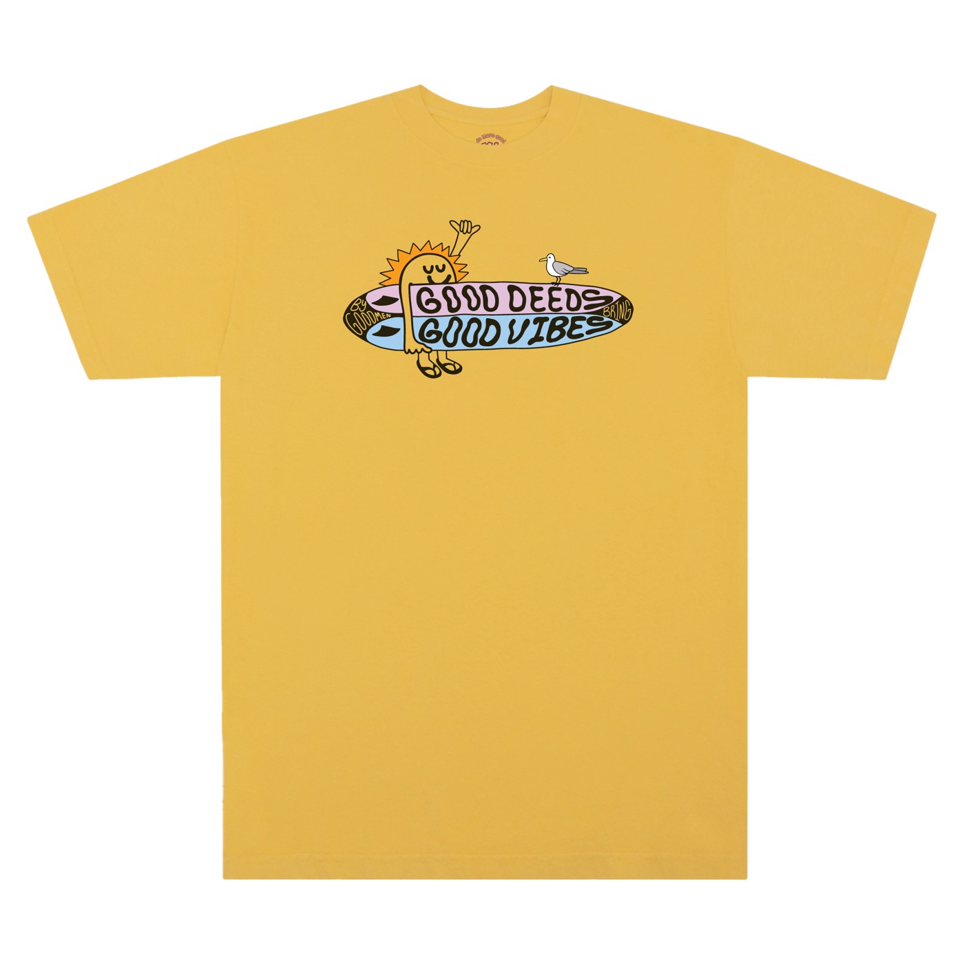 sun surfer - yellow tee