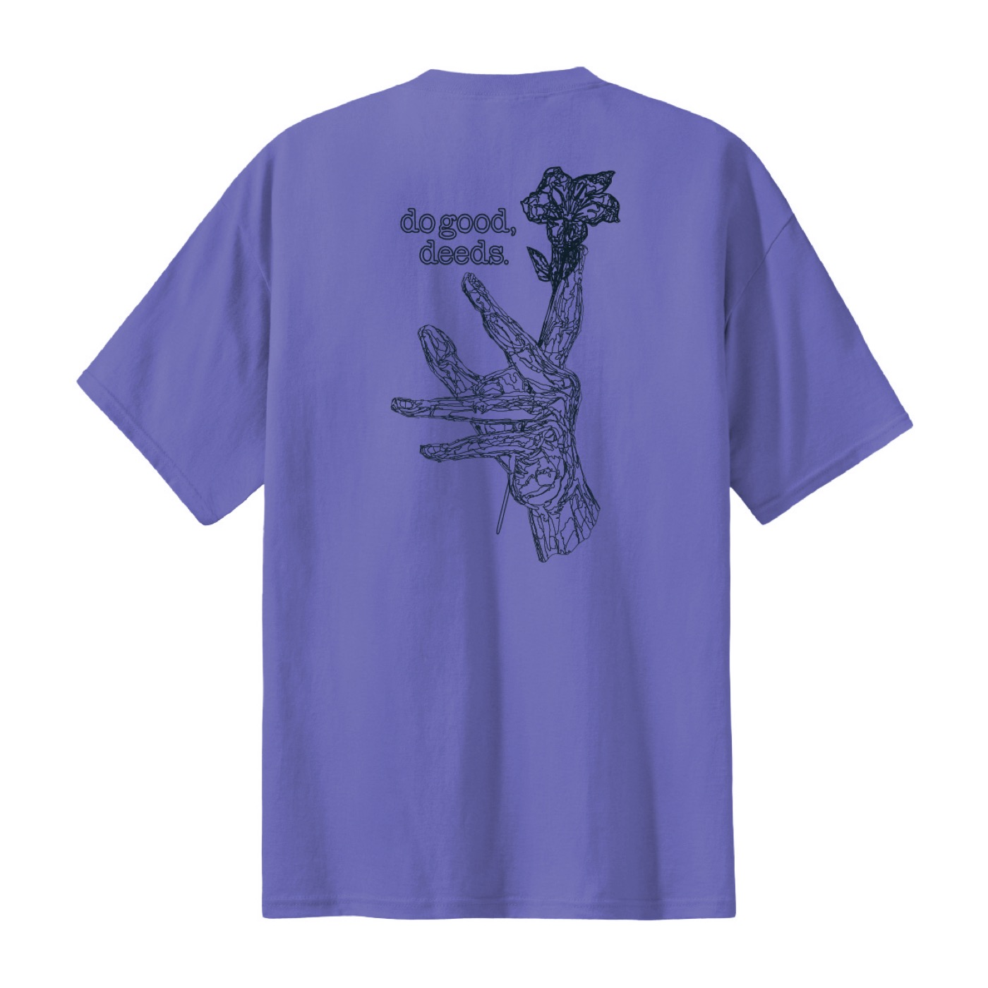 violet mural tee
