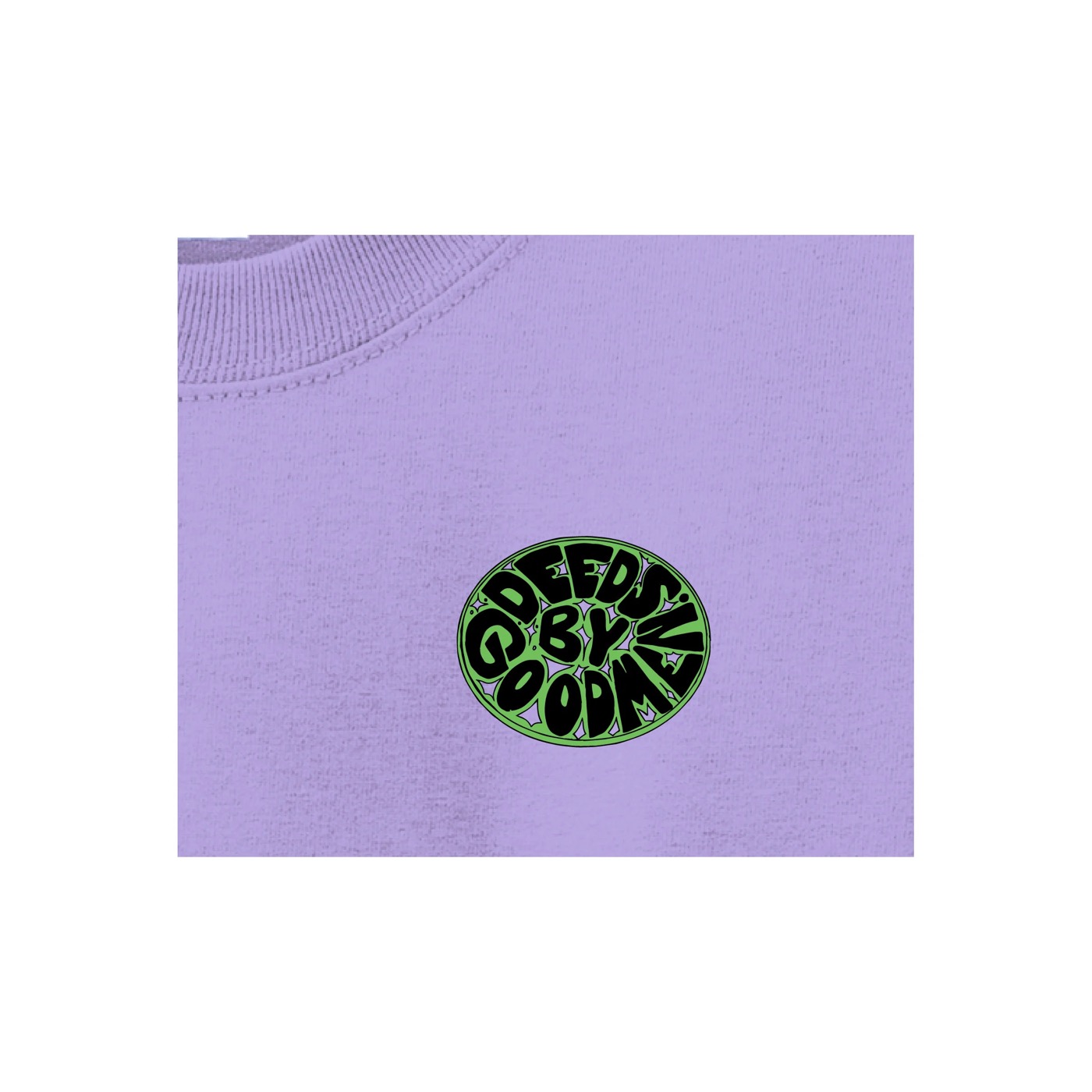"what the" flower violet tee 3